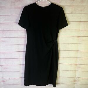 Positive Attitude Black Ruched Side  Buckle Detail Dress‎ Size 10